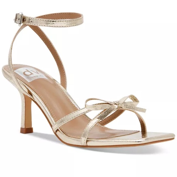 DV by Dolce Vita Shoes - Dolce Vita Gold Heels with Bows